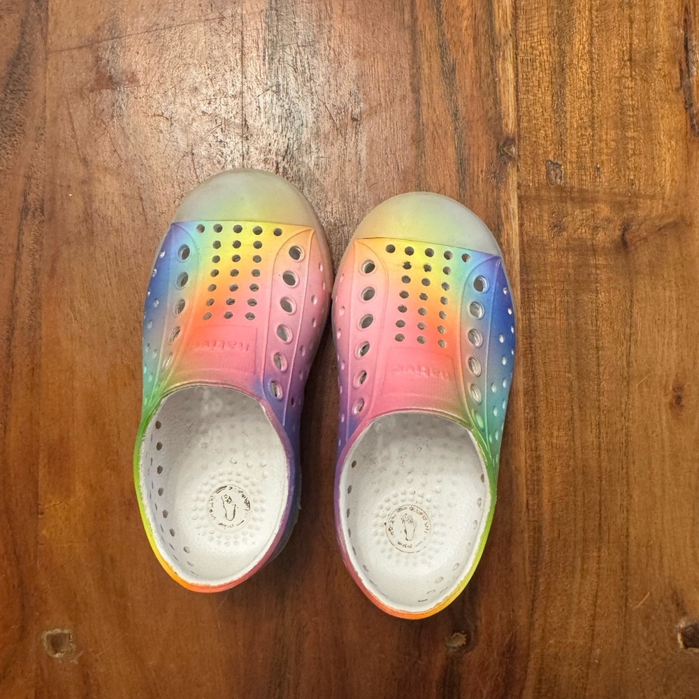 Native Rainbow Water Shoes Lightweight Slip-On